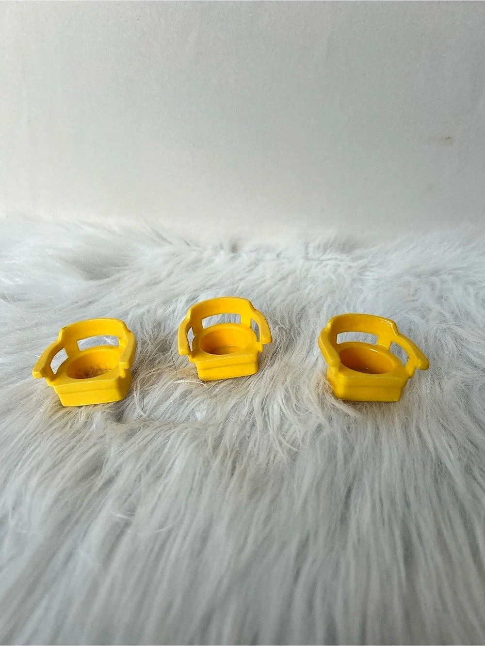 Fisher-Price Little People Yellow Chair Replacement Part Set of 3